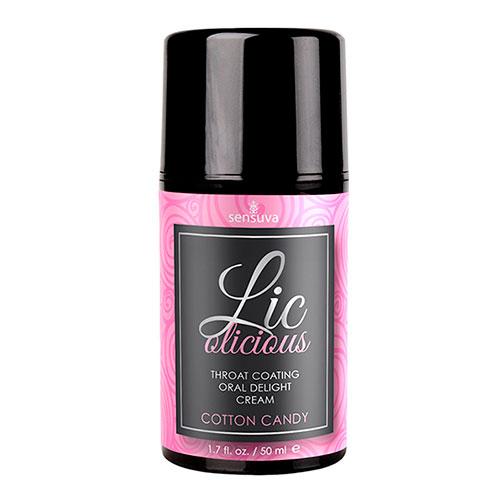 Крем для глубокого минета Lic-o-licious Oral Delight Cream Cotton Candy Сладкая вата