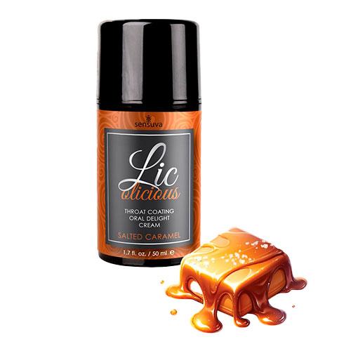 Крем для глубокого минета Lic-o-licious Oral Delight Cream Salted Caramel Соленая карамель