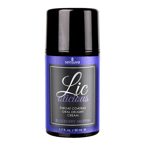 Крем для глубокого минета Lic-o-licious Oral Delight Cream Blueberry Muffin Черничный маффин