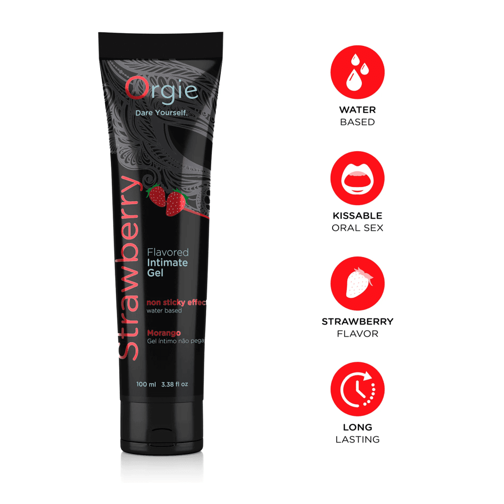 Лубрикант с ароматом клубники "LUBE TUBE STRAWBERRY", Orgie