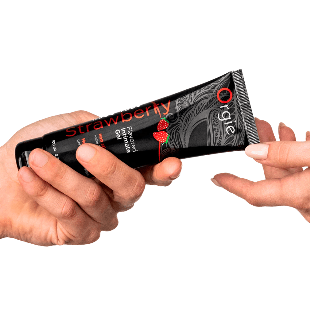 Лубрикант с ароматом клубники "LUBE TUBE STRAWBERRY", Orgie