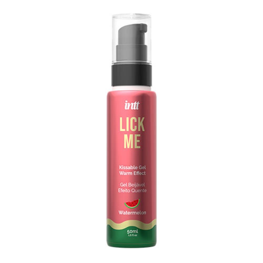Оральная смазка с согревающим эффектом и ароматом арбуза "LICK ME", intt