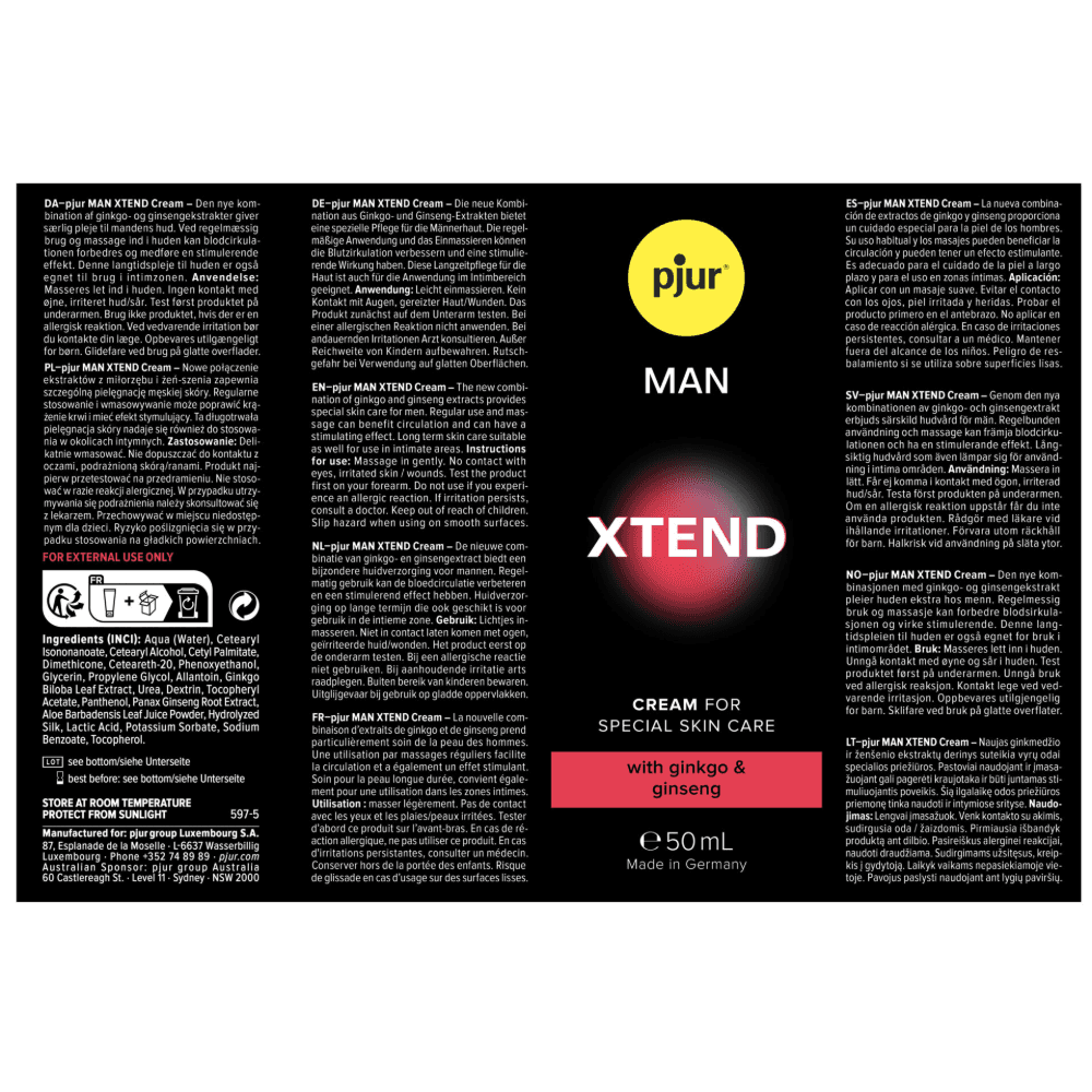 Крем для увеличения члена "MAN XTEND Cream", Pjur
