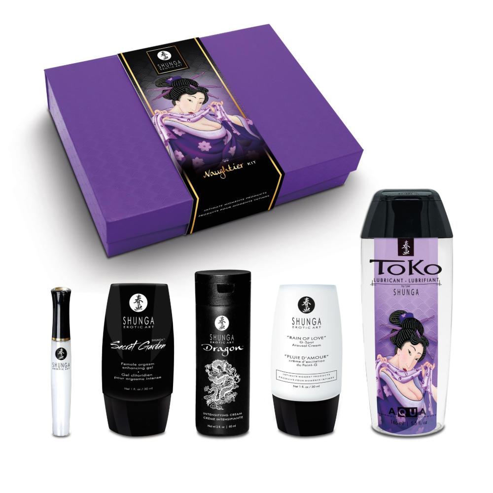 Набор возбуждающих кремов "Naughtier Kit Purple", Shunga
