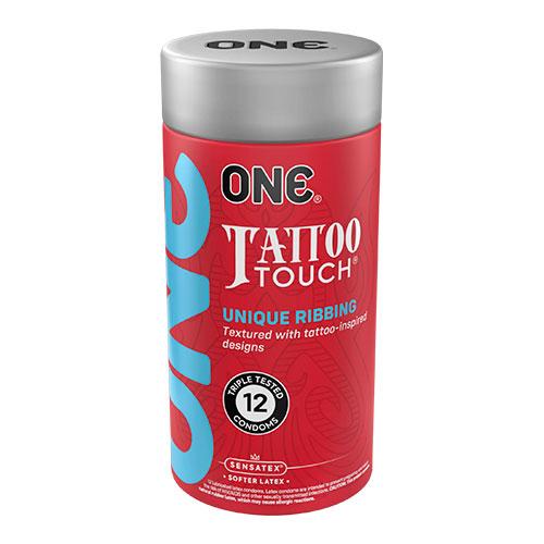 Презервативы ONE Tattoo Touch с текстурой в виде татуировок
