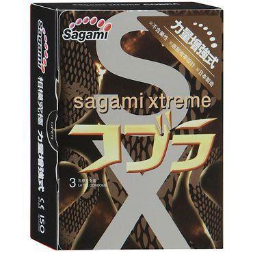 Суженные к основанию презервативы Sagami Xtreme COBRA.