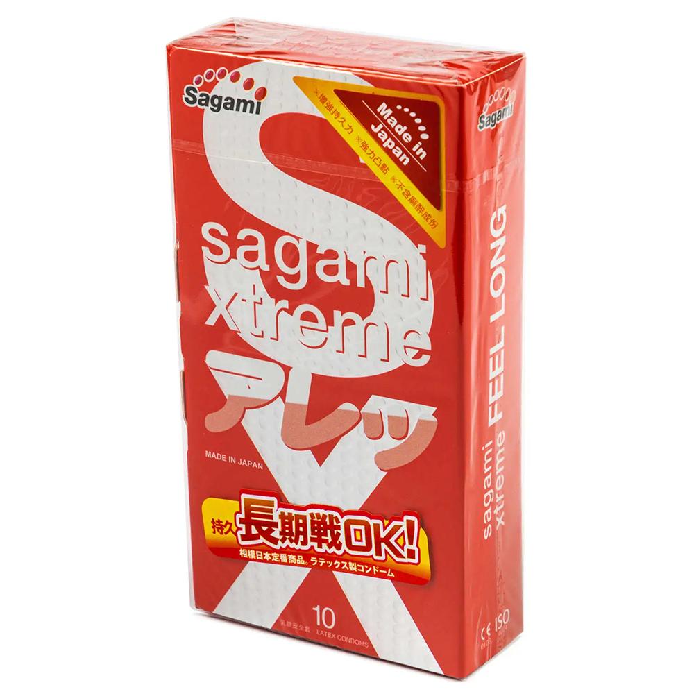 Прочные презервативы Sagami Xtreme Feel Long с пупырышками