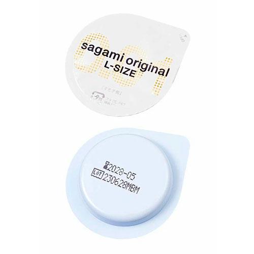 Полиуретановые презервативы Sagami Original 001 L-SIZE