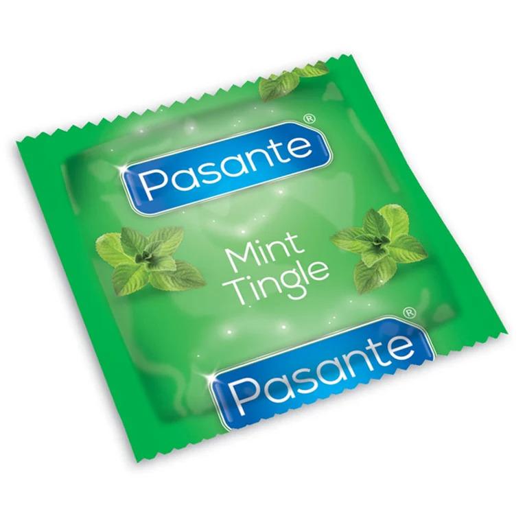 Анатомические презервативы со смазкой Pasante Mint Tingle