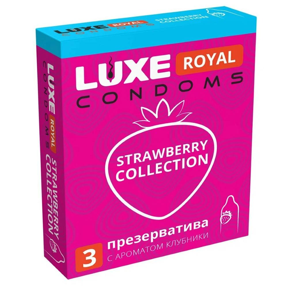 Презервативы LUXE ROYAL Strawberry Collection с ароматом клубники