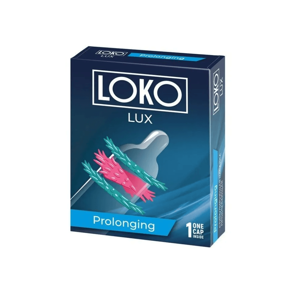 Презерватив насадка с усиками "LOKO LUХ с продлевающим эффектом", Sitabella