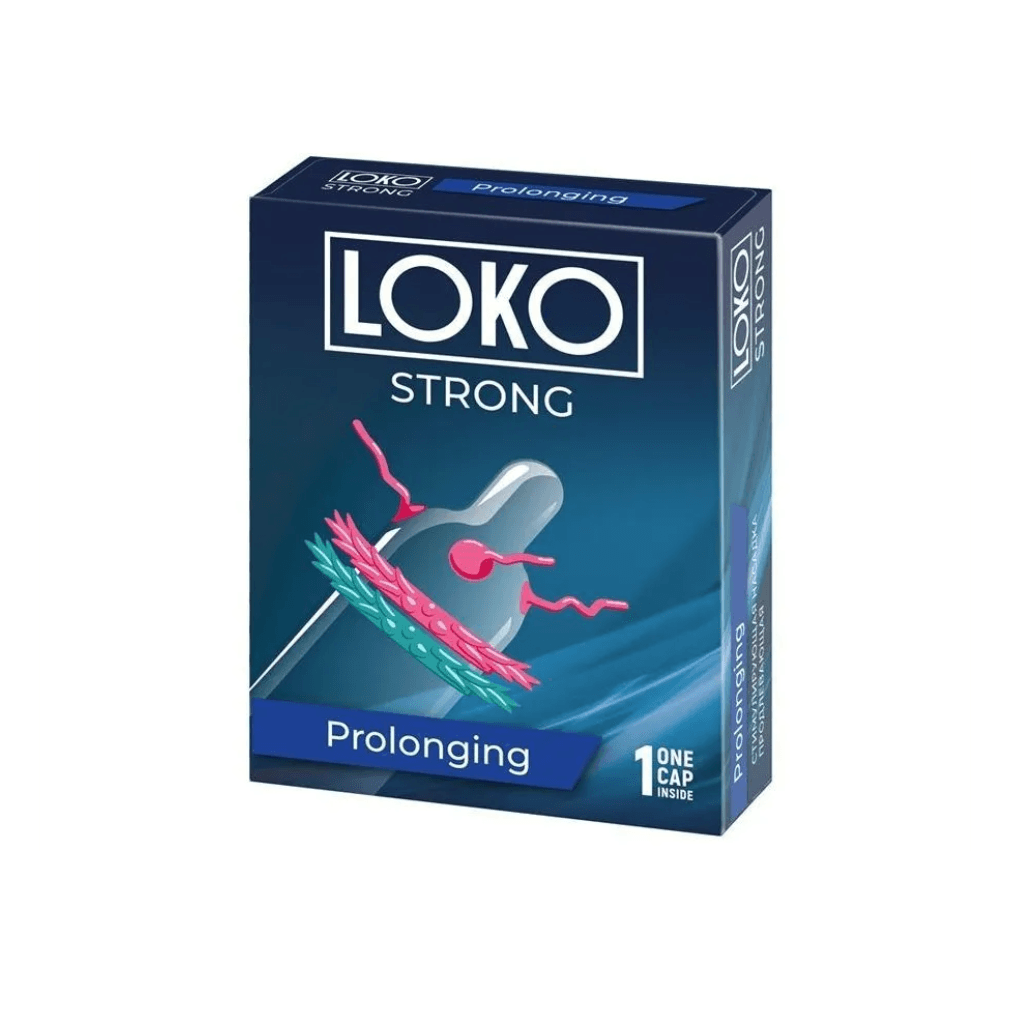Презерватив насадка с усиками "LOKO STRONG с продлевающим эффектом", Sitabella