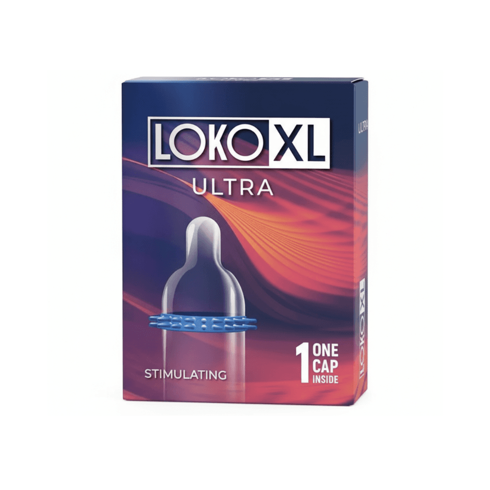 Презерватив насадка с усиками "LOKO XL ULTRA с возбуждающим эффектом", Sitabella