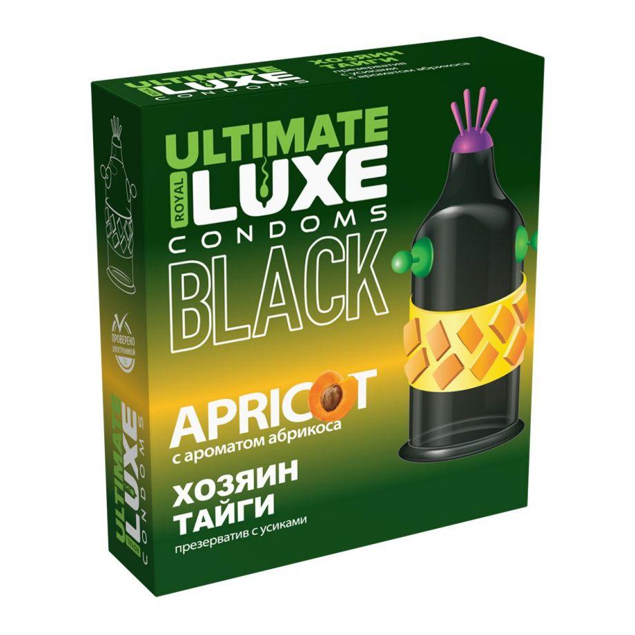 Презервативы Luxe BLACK ULTIMATE Хозяин Тайги с экзотическим ароматом абрикоса