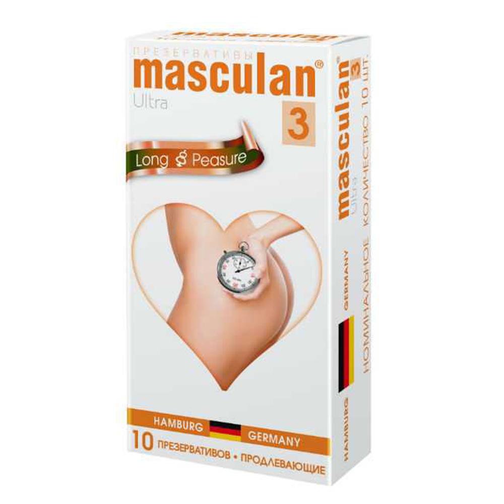 Презервативы анатомические с анестетиком Masculan Ultra 3