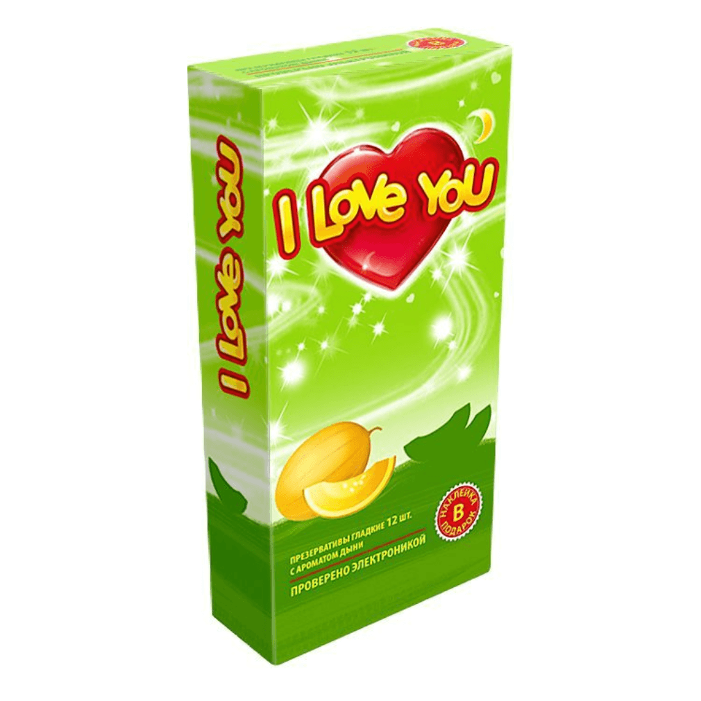 Презервативы I LOVE YOU № 12 с ароматом "Дыня"