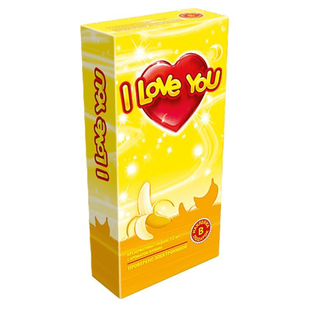 Презервативы I LOVE YOU № 12 с ароматом "Банан"