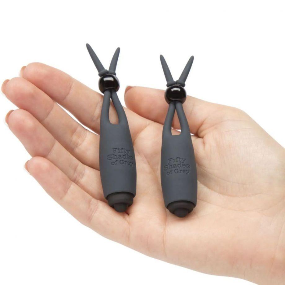 Силиконовые зажимы на соски Vibrating Nipple Clamps с вибрацией