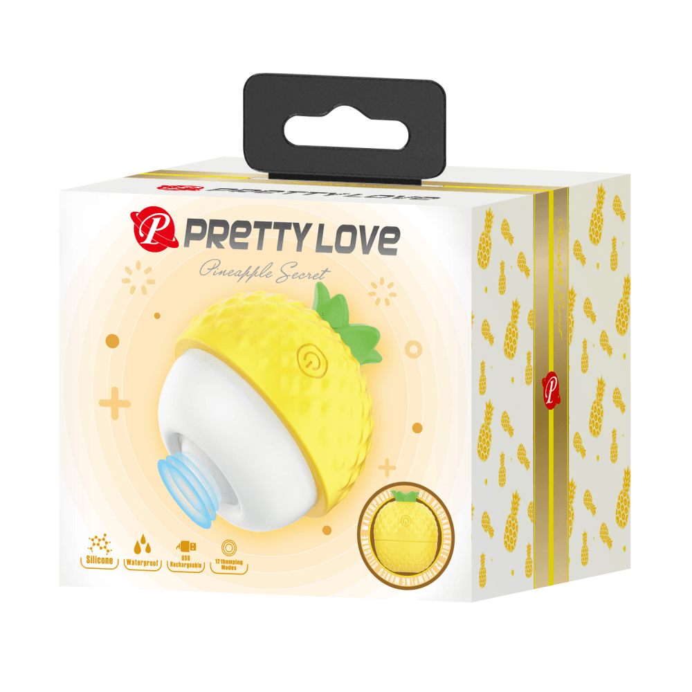 Стимулятор клитора с эффектом постукивания "Pineapple Secret", Pretty Love