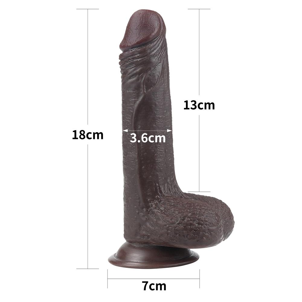 Фаллоимитатор "7 Sliding Skin Black"