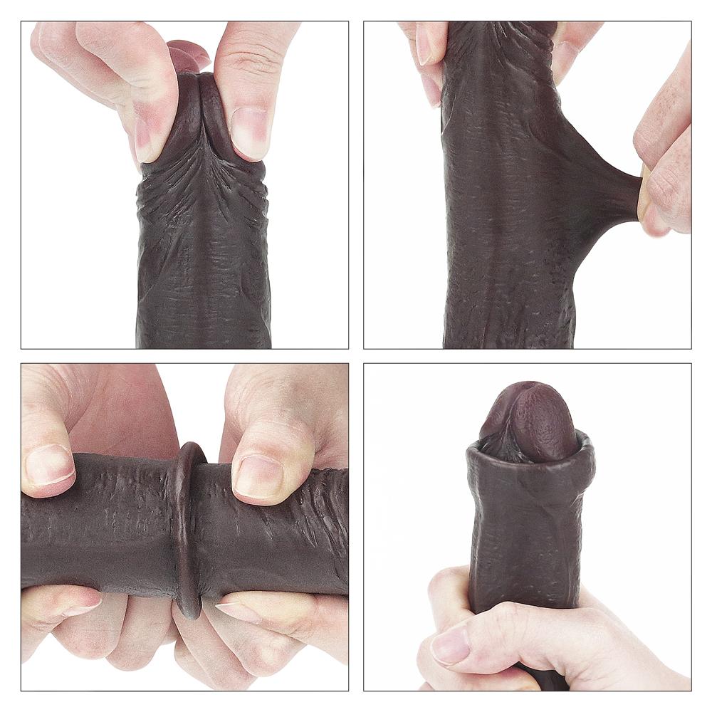 Фаллоимитатор "7 Sliding Skin Black"