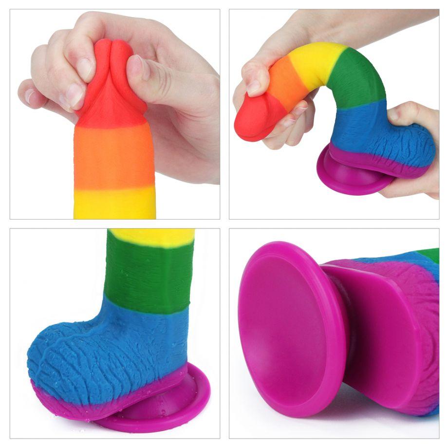 Радужный фаллоимитатор "7.5 Prider Dildo"