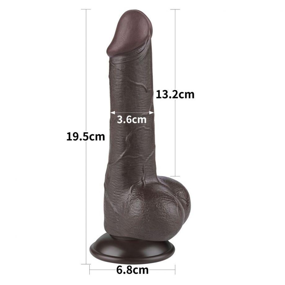 Реалистичный фаллоимитатор "Dual Layer Dong 2" на присоске