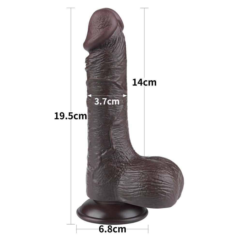 Реалистичный фаллоимитатор "Dual Layer Dong 3" на присоске