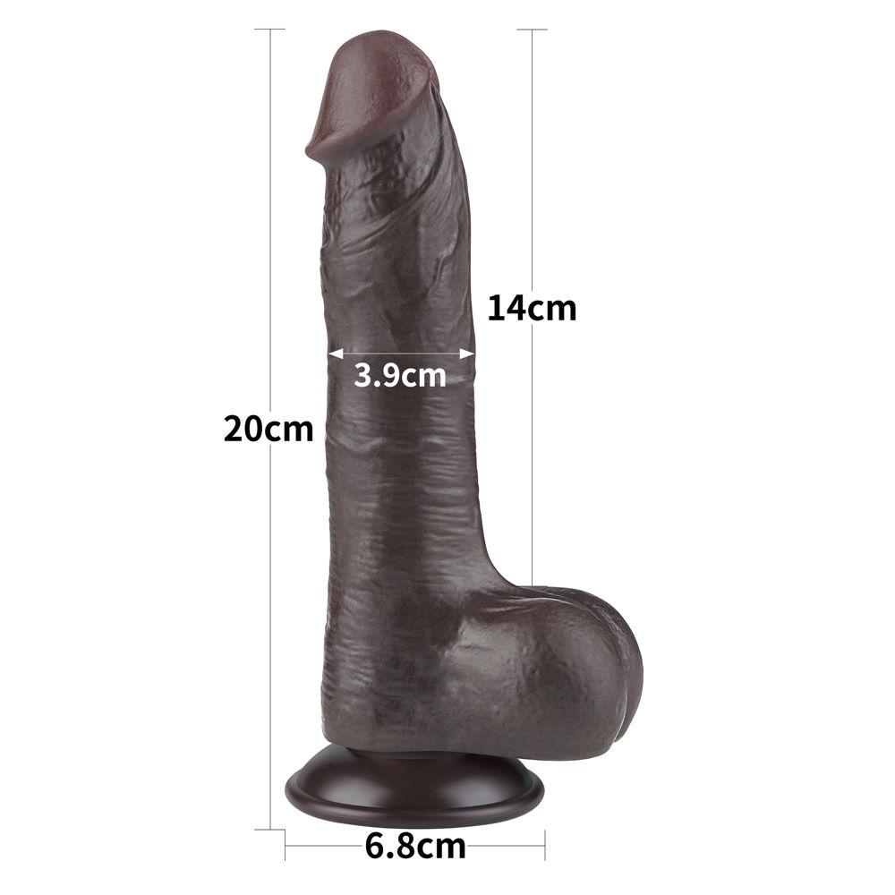 Реалистичный фаллоимитатор "Dual Layer Dong 4" на присоске