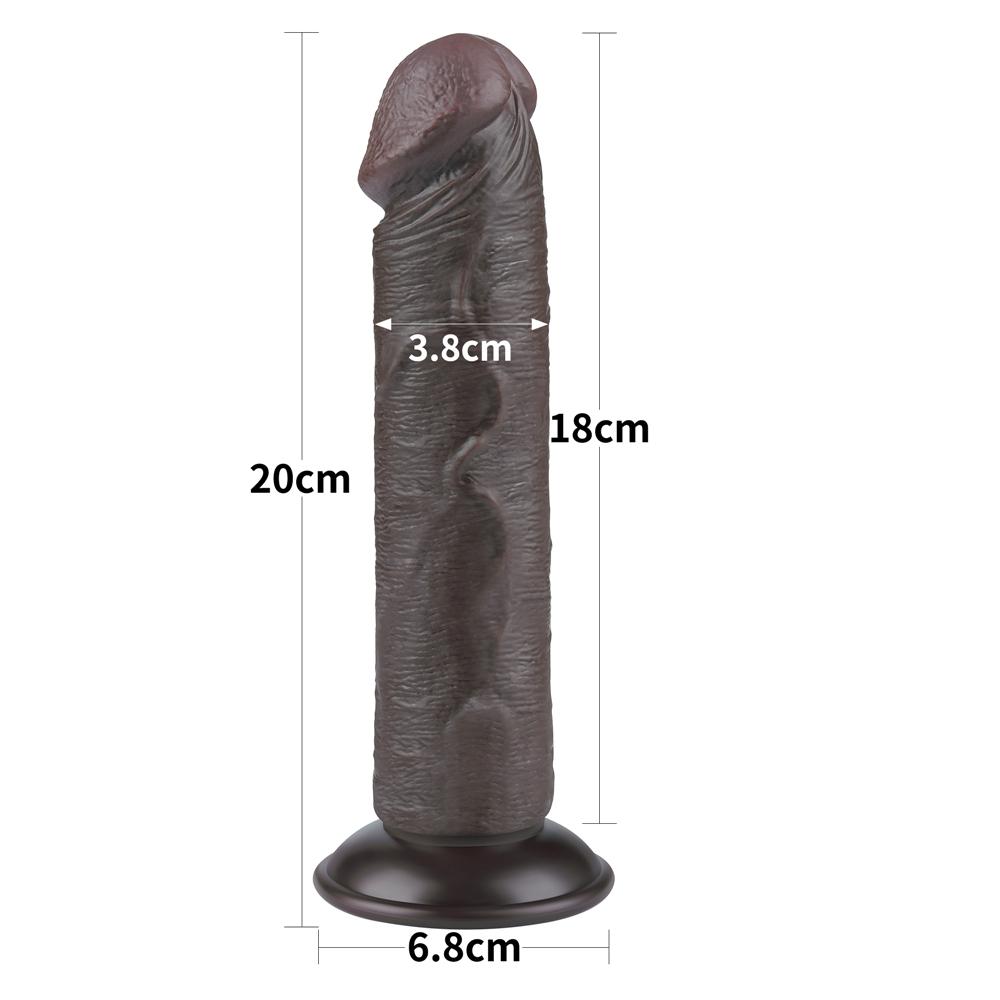 Реалистичный фаллоимитатор "Dual Layer Dong 5" на присоске