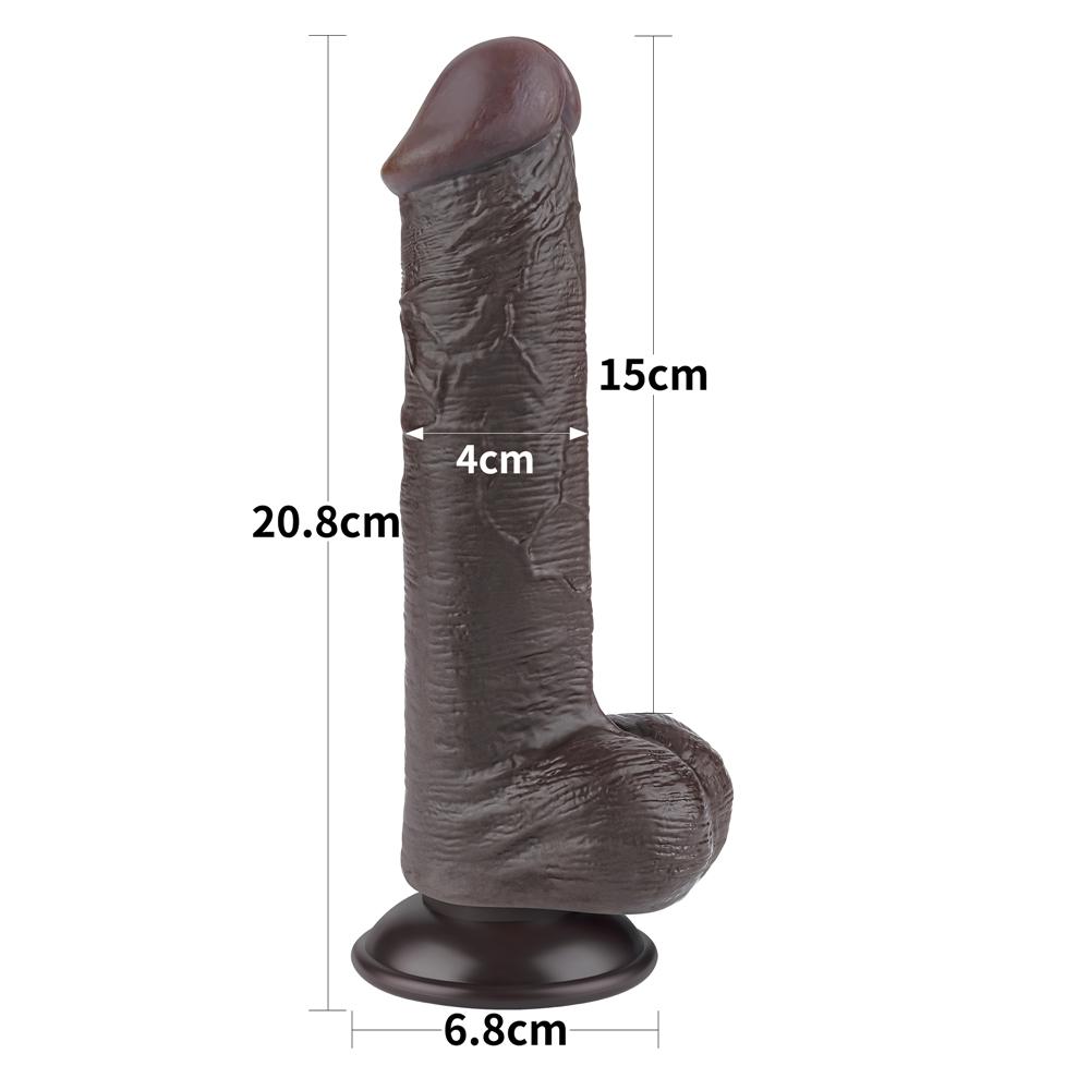 Фаллоимитатор "Dual Layer Dong 6" на присоске
