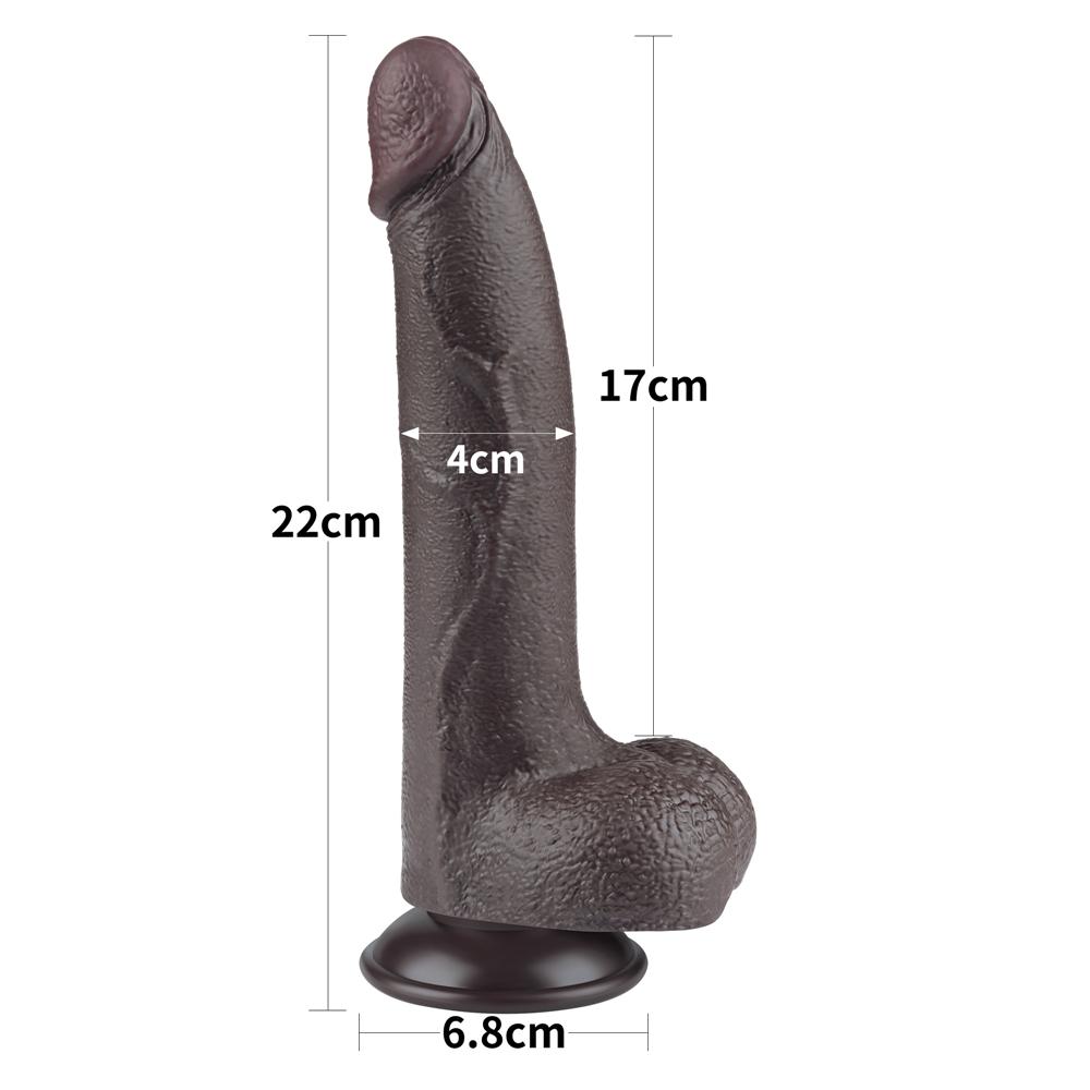 Фаллоимитатор "Dual Layer Dong 7" на присоске
