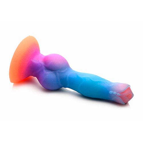 Светящийся в темноте космический дилдо Silicone Alien Dildo