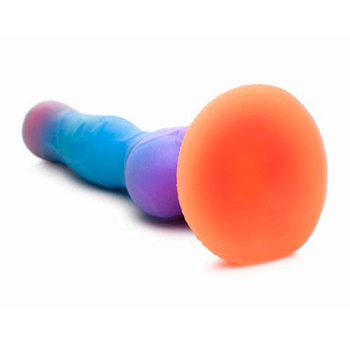 Светящийся в темноте космический дилдо Silicone Alien Dildo