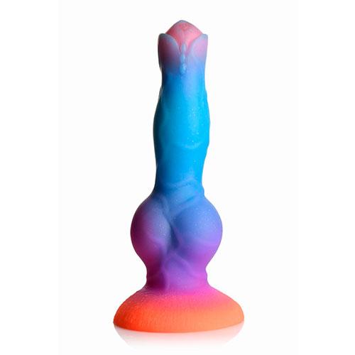 Светящийся в темноте космический дилдо Silicone Alien Dildo