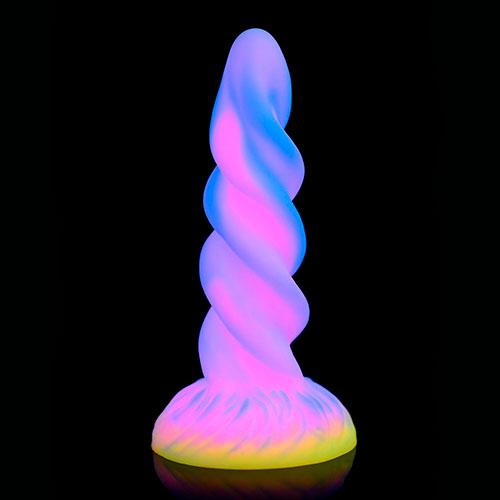 Светящийся в темноте член мифического единорога Unicorn Dildo