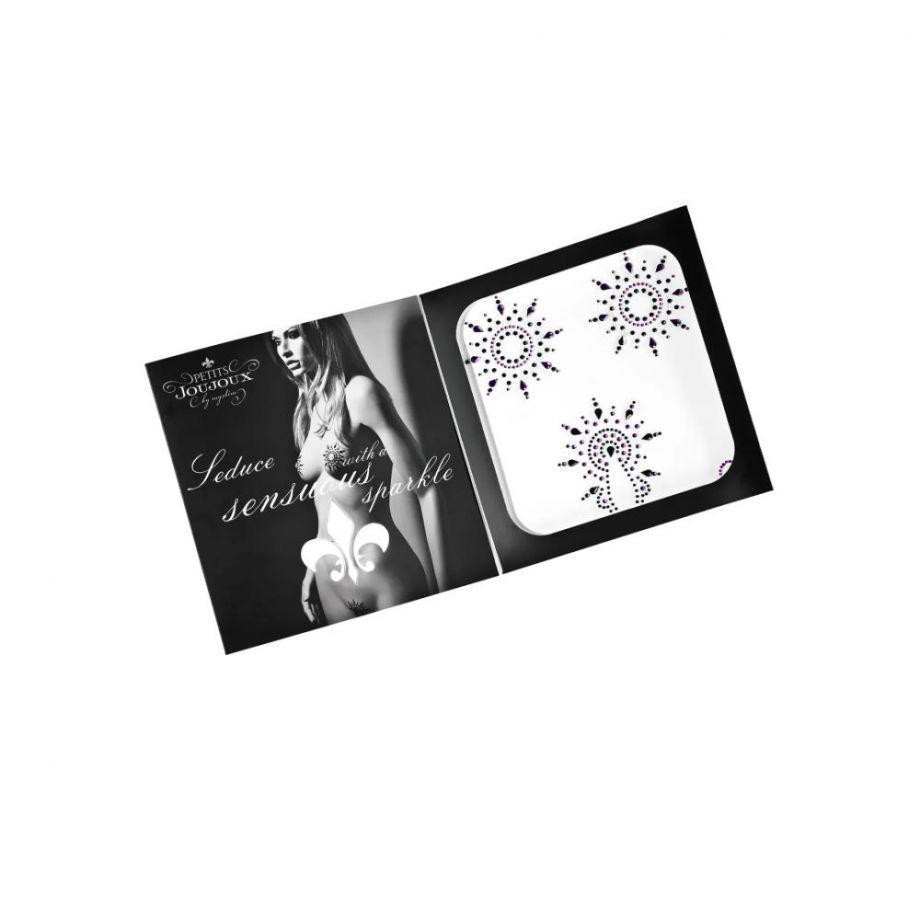 Пэстисы на соски Gloria Bodysticker - Set of 3 со стразами