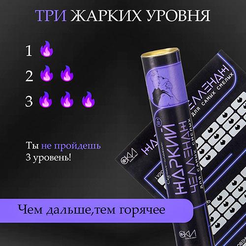 Скретч-плакат "Жаркий челлендж"