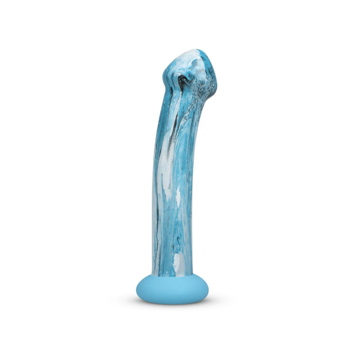 Стекло фаллос Ocean Ripple Glass Dildo