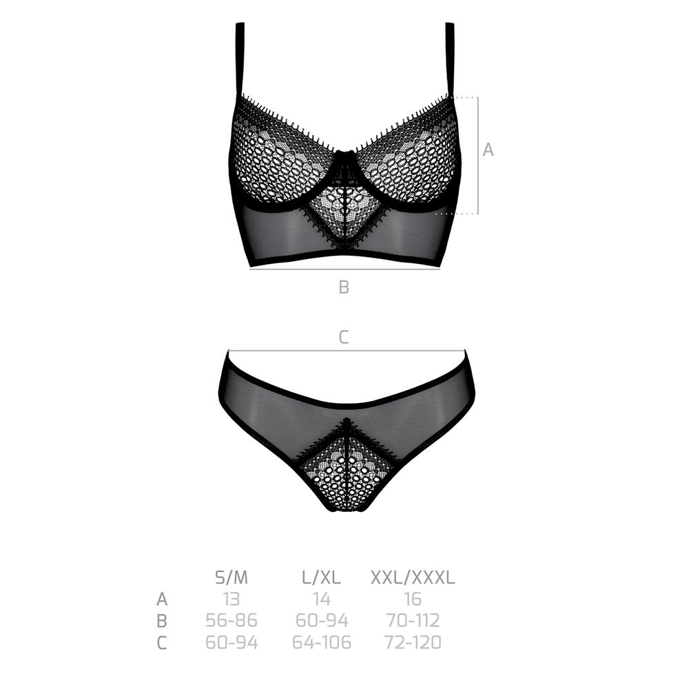 Комплект нижнего белья Casmir DENERYS SET black