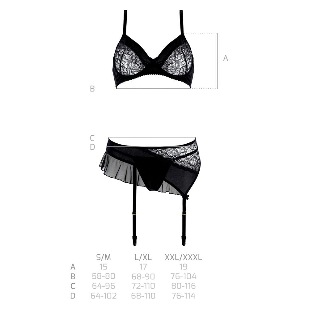 Комплект нижнего белья Casmir KITASANA SET black