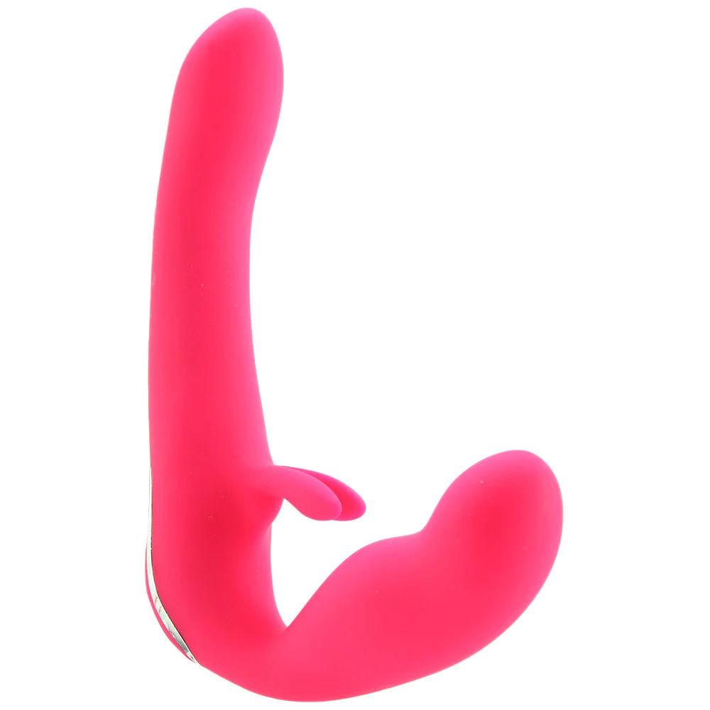 Безремневой страпон Rechargeable Vibrating Strapless Strap On