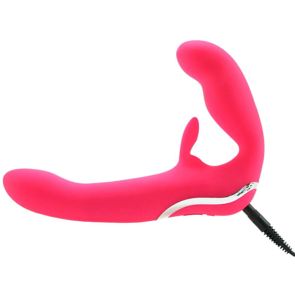 Безремневой страпон Rechargeable Vibrating Strapless Strap On
