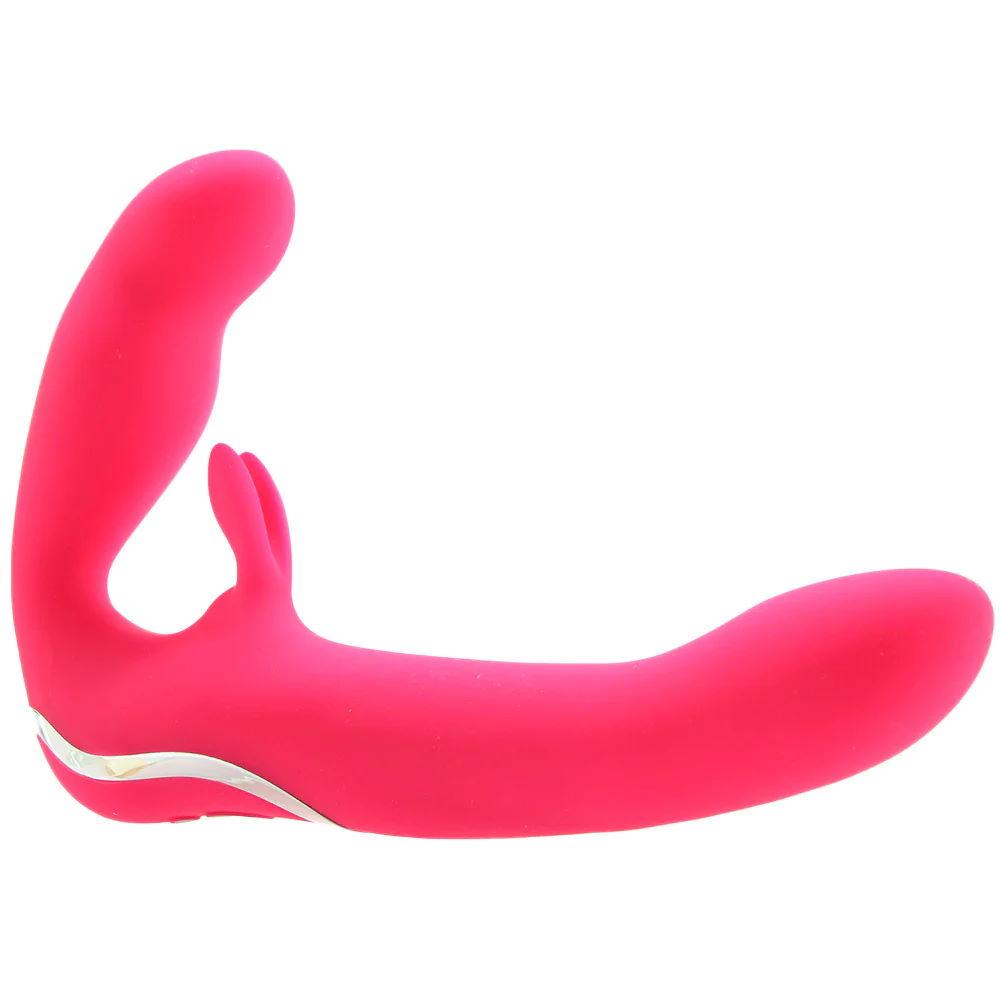 Безремневой страпон Rechargeable Vibrating Strapless Strap On