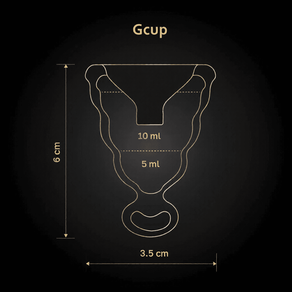 Менструальная чаша Gvibe Gcup с обратным клапаном