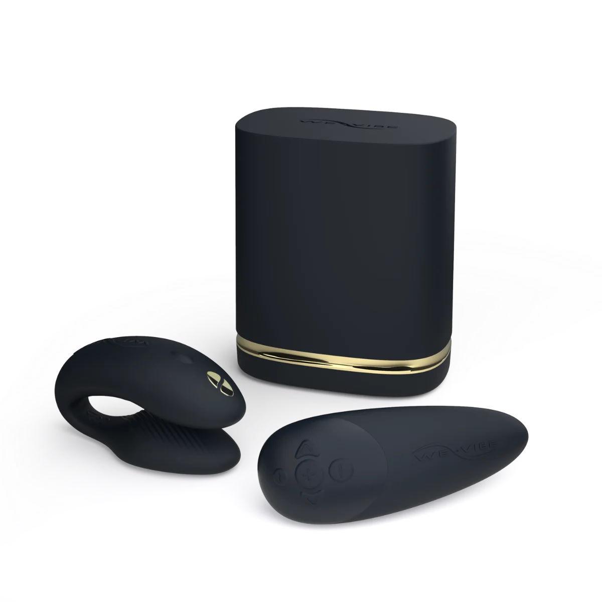 Набор для пар WOW Golden Moments 2 Collection: клиторальный стимулятор Womanizer PREMIUM 2 + вибратор для пар We-Vibe Chorus