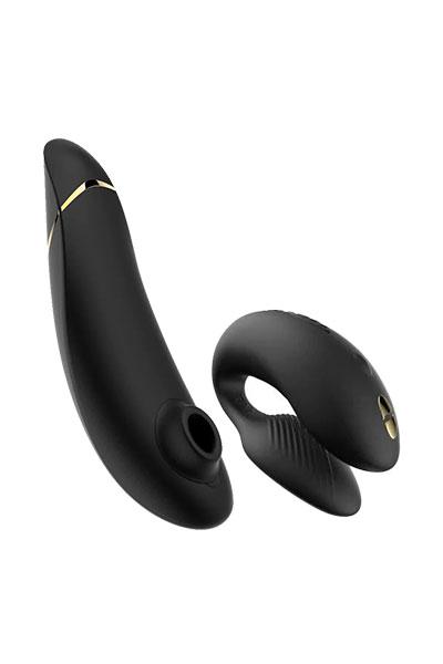 Набор для пар WOW Golden Moments 2 Collection: клиторальный стимулятор Womanizer PREMIUM 2 + вибратор для пар We-Vibe Chorus
