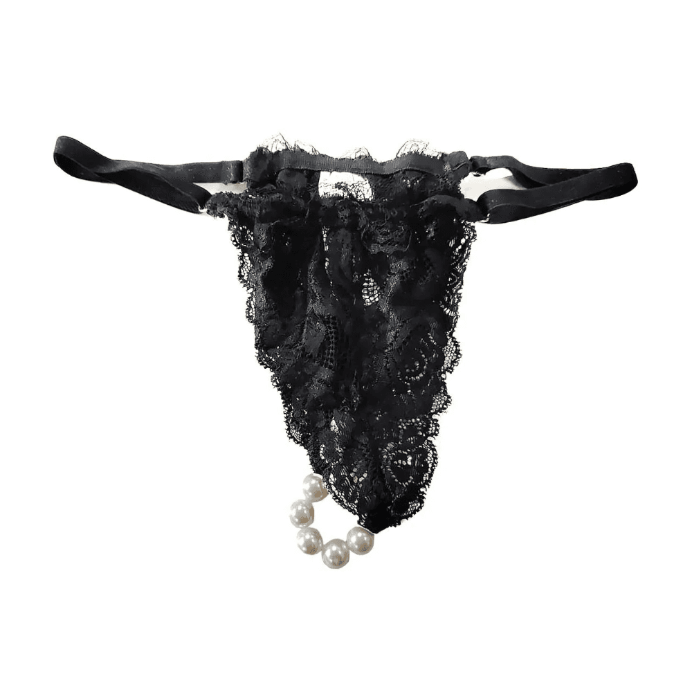 Лубрикант с клубничным ароматом и эротическое белье "BRAZILIAN PANTY", intt