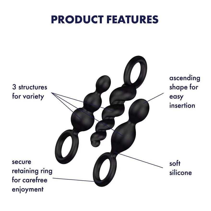 Набор анальных пробок Satisfyer Plugs (Set of 3)