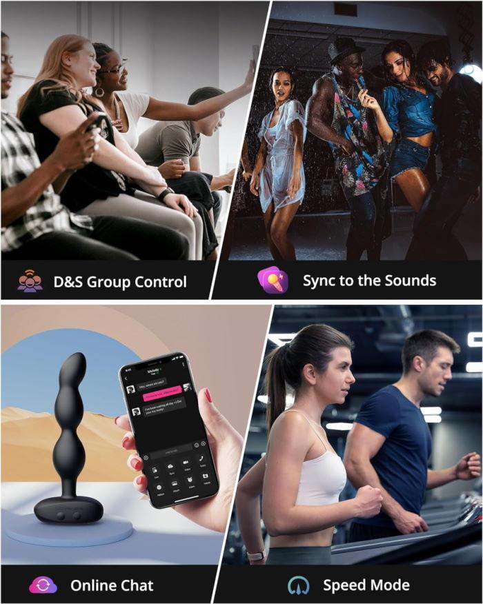 Lovense Ridge анальная втулка с вибрацией и ротацией